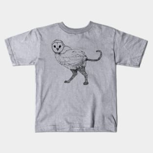 Owl-Cat hybrid Kids T-Shirt